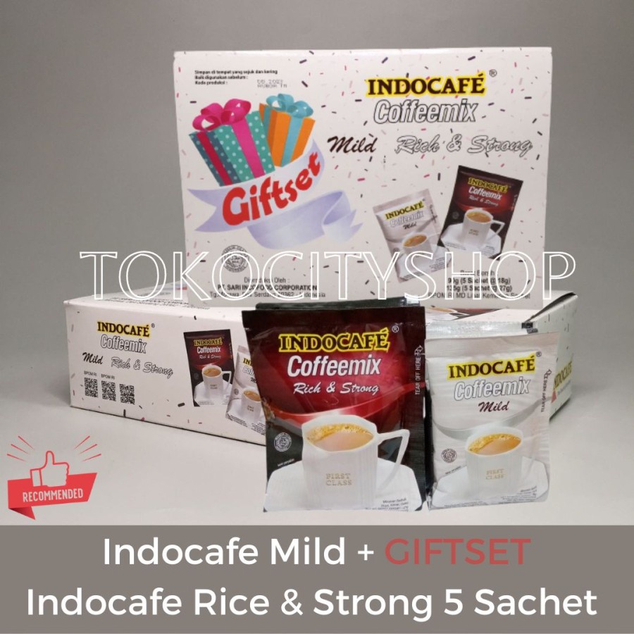 

Indocafe Mild 5sachet & Indocafe Rich Strong 5sachet + Giftset