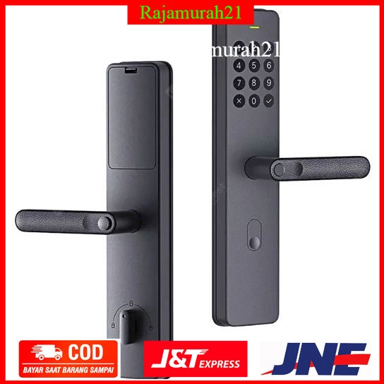 Mi Smart Door Lock Keyless Bluetooth Fingerprint Kunci Pintu Rumah - ZNMS01XMYP - Black