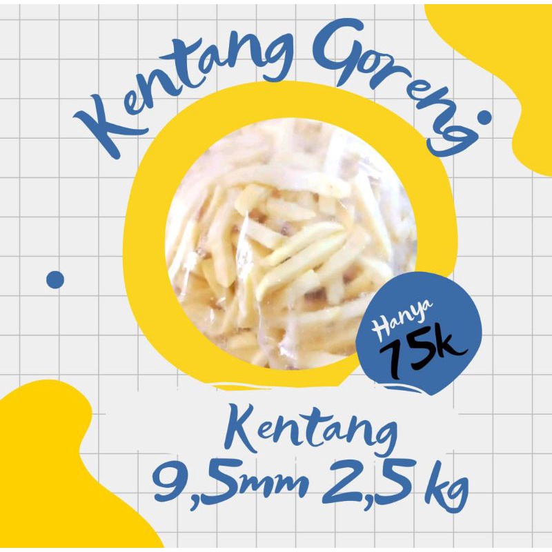 

Kentang Goreng Aviko Polos SHOESTRING CUT 9,5 mm @2.5kg