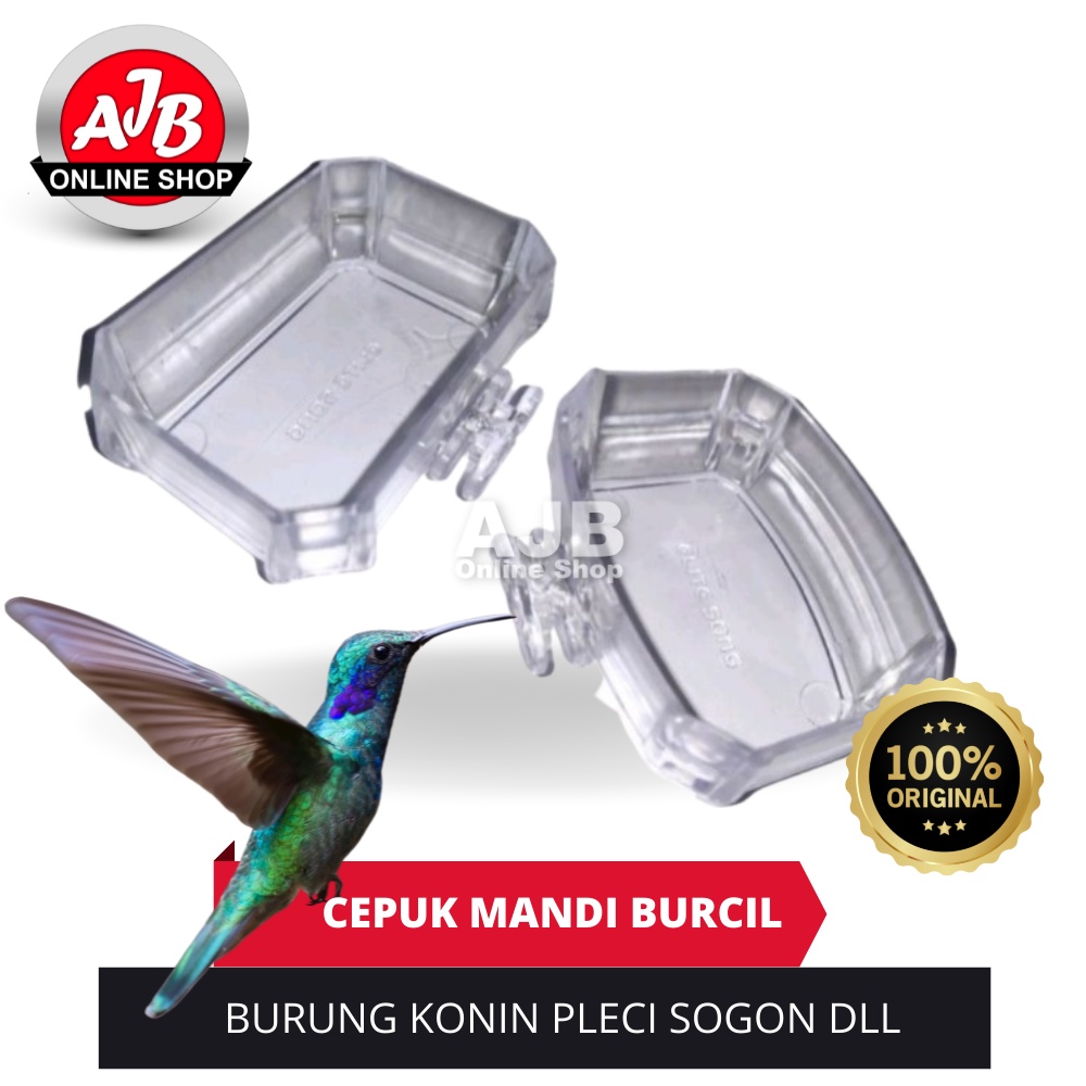 ELITE SONG CEPUK MANDI BURUNG KOLIBRI NINJA KONIN BAHAN TEBAL CANGKIR BURUNG KECIL SOGON PLECI