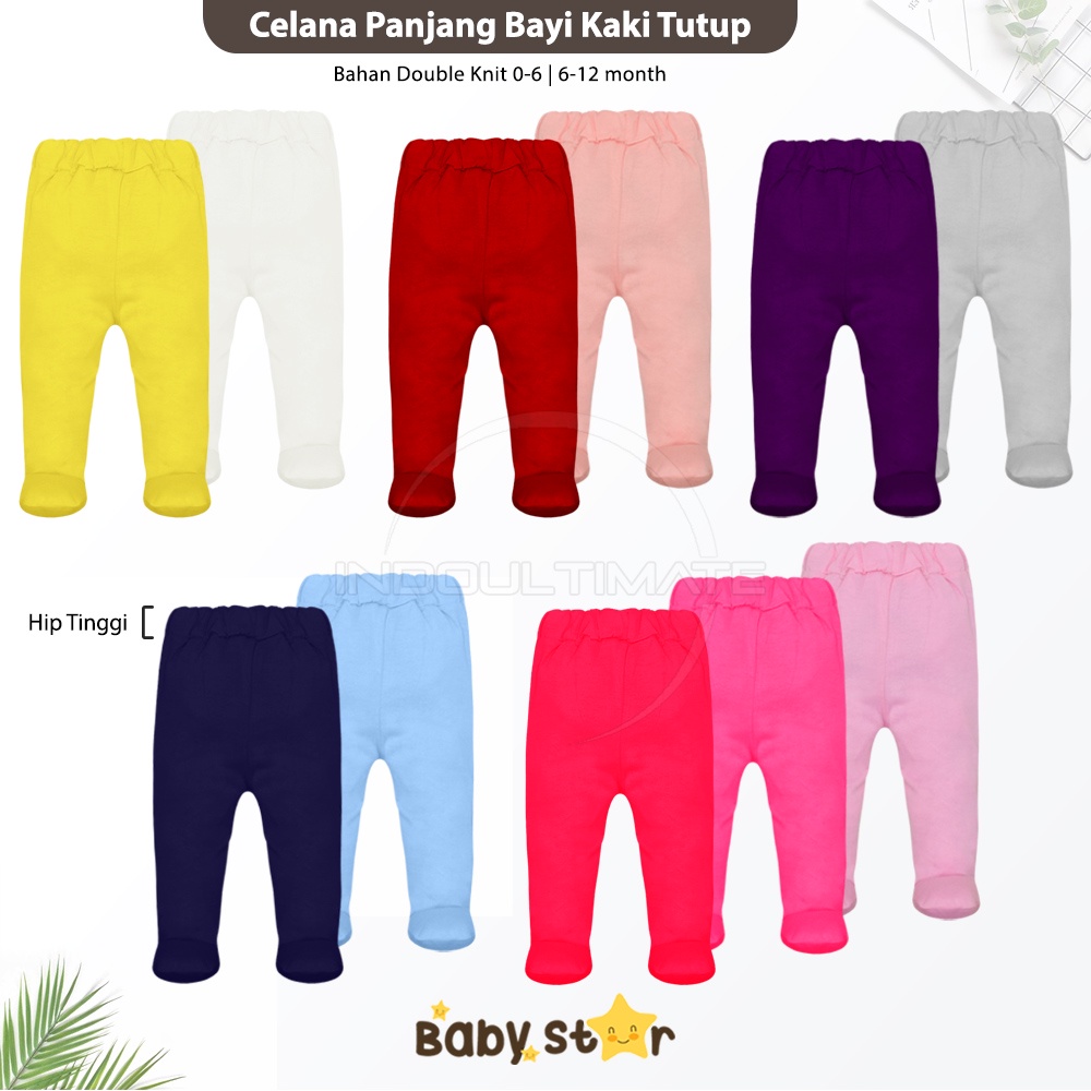 BABY STAR Celana Panjang Bayi Kaki Tutup 0-12 bulan Celana Bayi Newborn Celana Diaper Celana Popok baju bayi perempuan laki-laki fashion bayi OOTD anak GY-S79