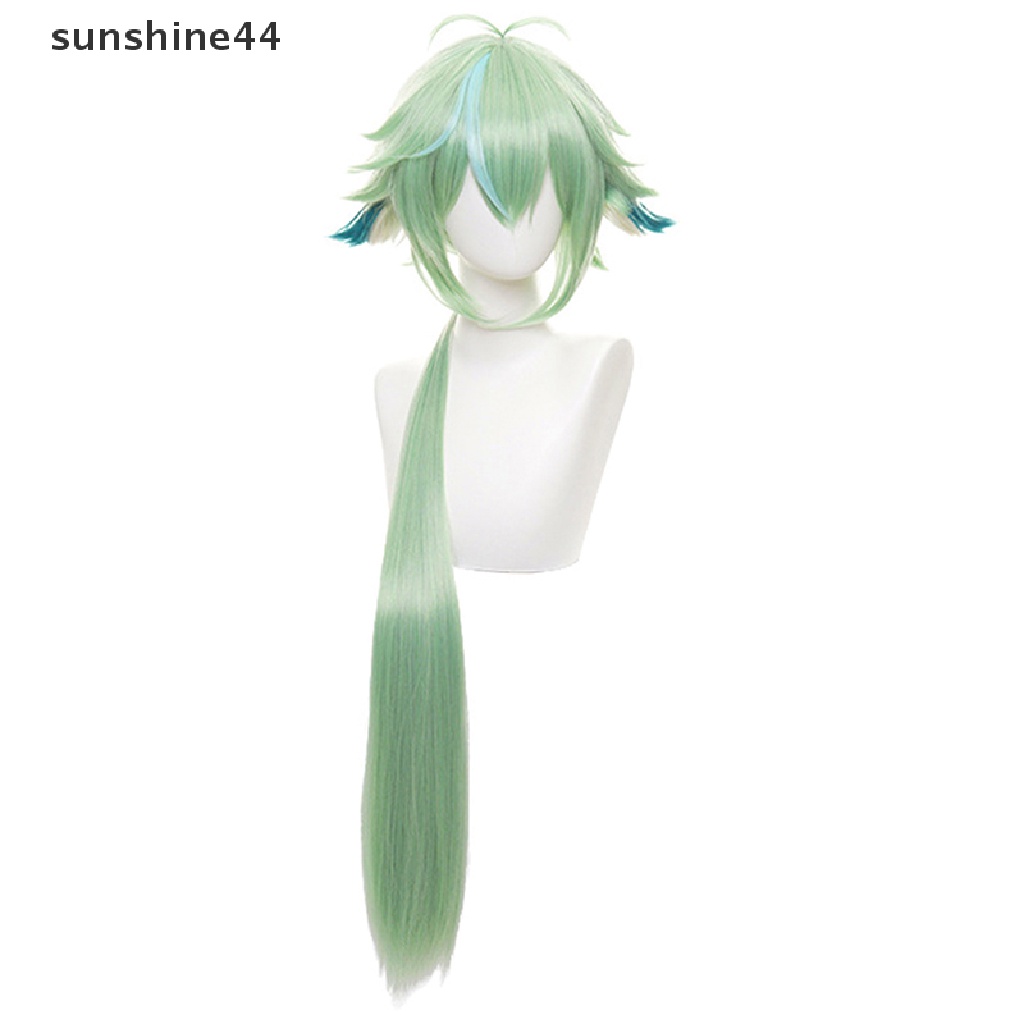 Sunshine Wig / Rambut Palsu Panjang 85cm Model Apel Hijau Untuk Cosplay Anime Halloween