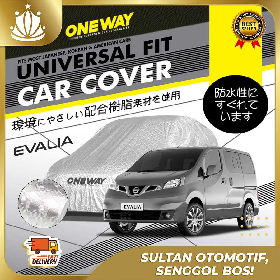 Body Cover Sarung Mobil EVALIA Waterproof 3 LAYER TEBAL Deluxe Anti Air