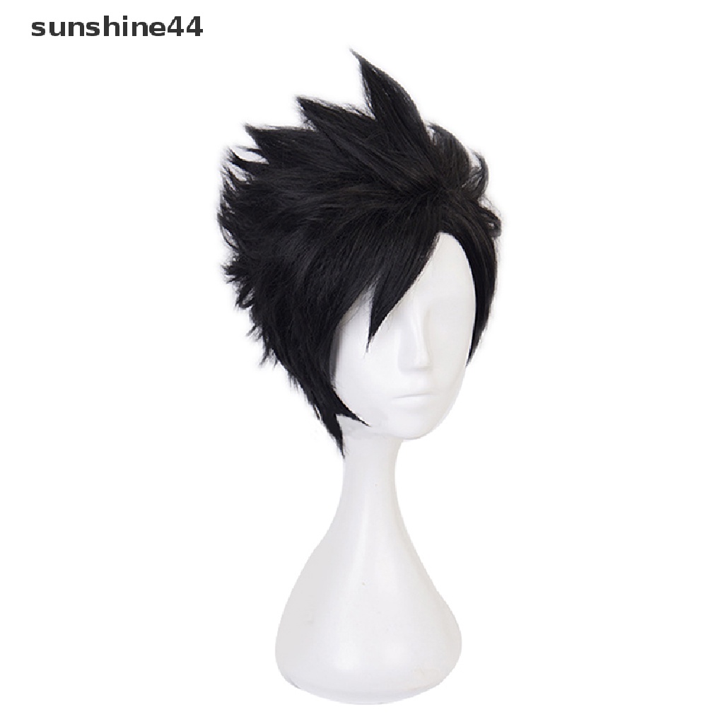 Sunshine Wig / Rambut Palsu Anime Haikyuu Kuroo Tetsurou Warna Hitam Untuk Kostum Cosplay