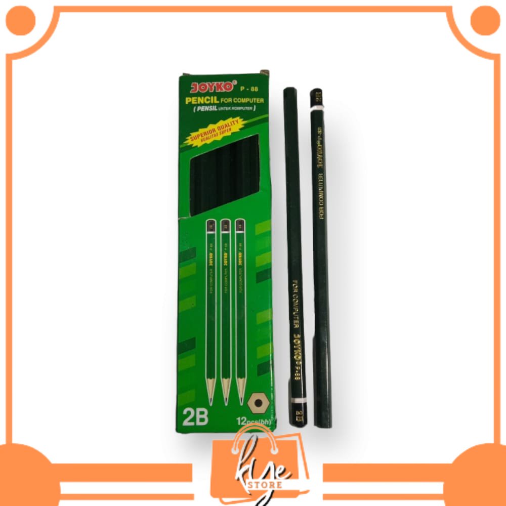 

Pensil 2B Joyko P-88 Hijau (12 Pcs)