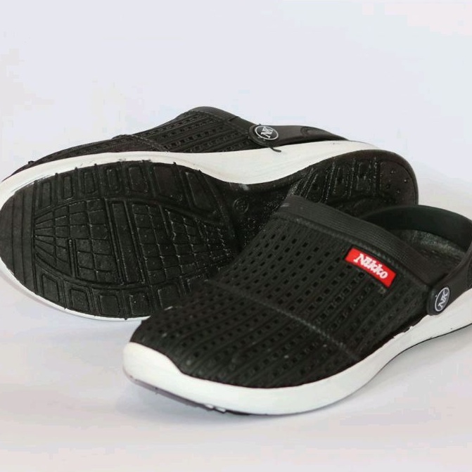 Nikko 8151 - Sepatu Sendal Karet Pria Dewasa Tali Belakang Anti Air Size 38 -42