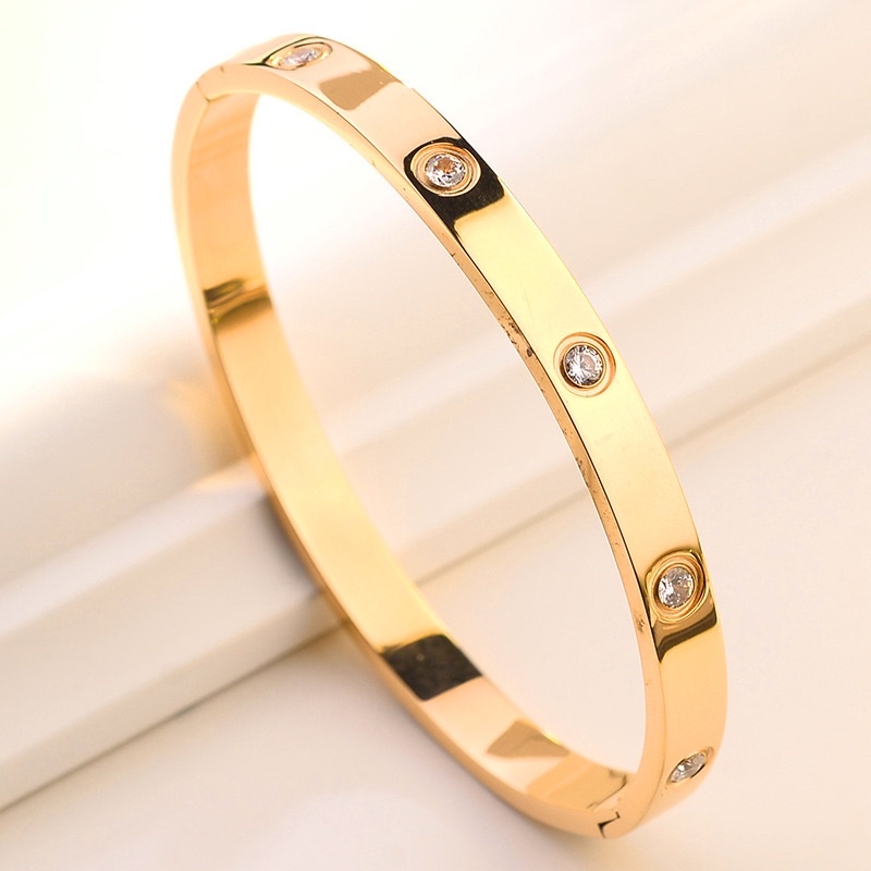 gelang bangle nagita cartier PREMIUM QUALITY titanium asli diamonde