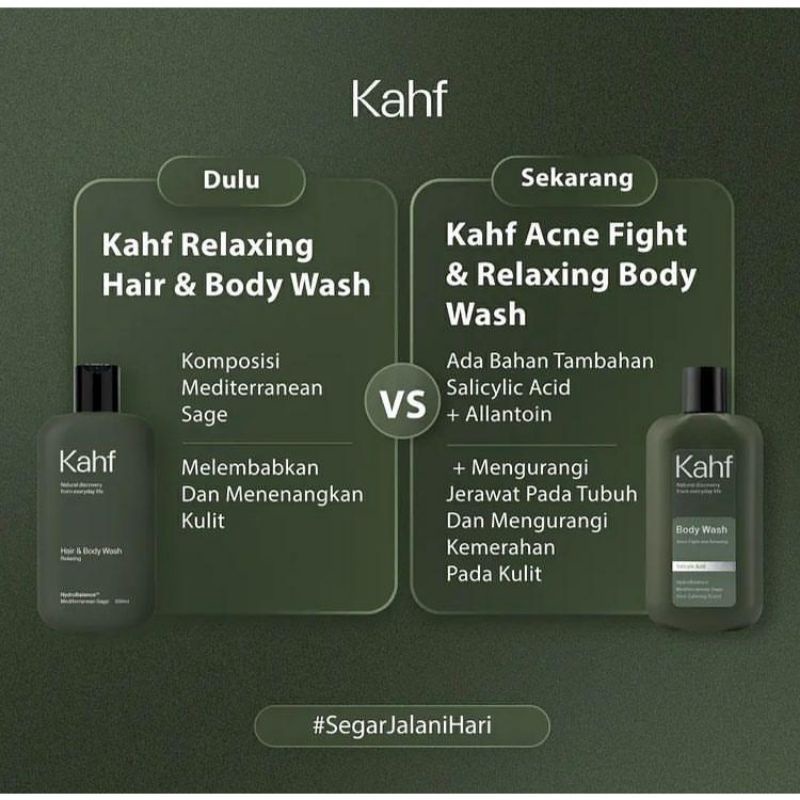 KAHF Body Wash Sabun Mandi Pria sabun acne sabun cair pria 200ml