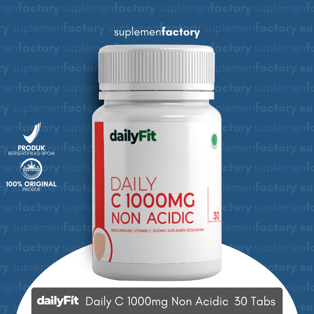 DailyFit Daily C 1000 Mg 30 Kapsul Non Acidic Vitamin C