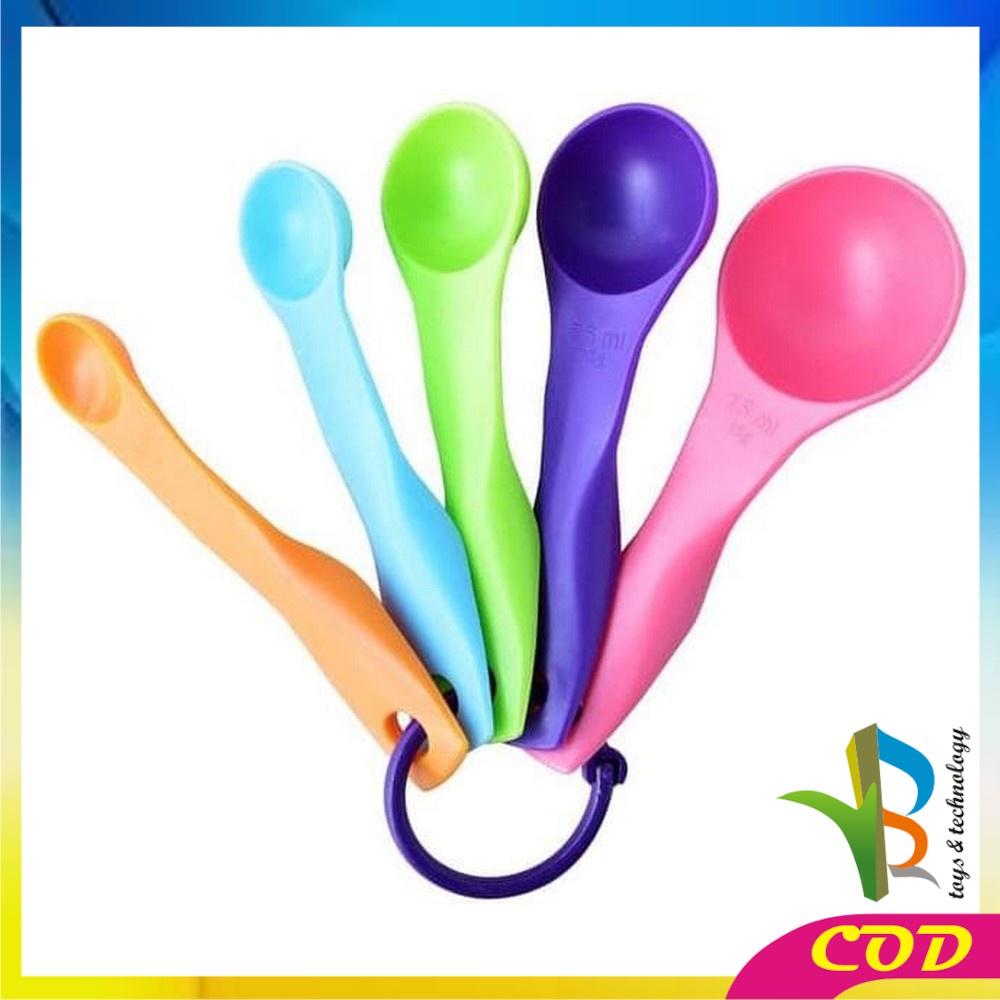 RB-C142 Sendok Takar Set 5IN1 Measuring Spoon Sendok Ukur Bumbu Dapur Sendok Takaran MPASI Bayi