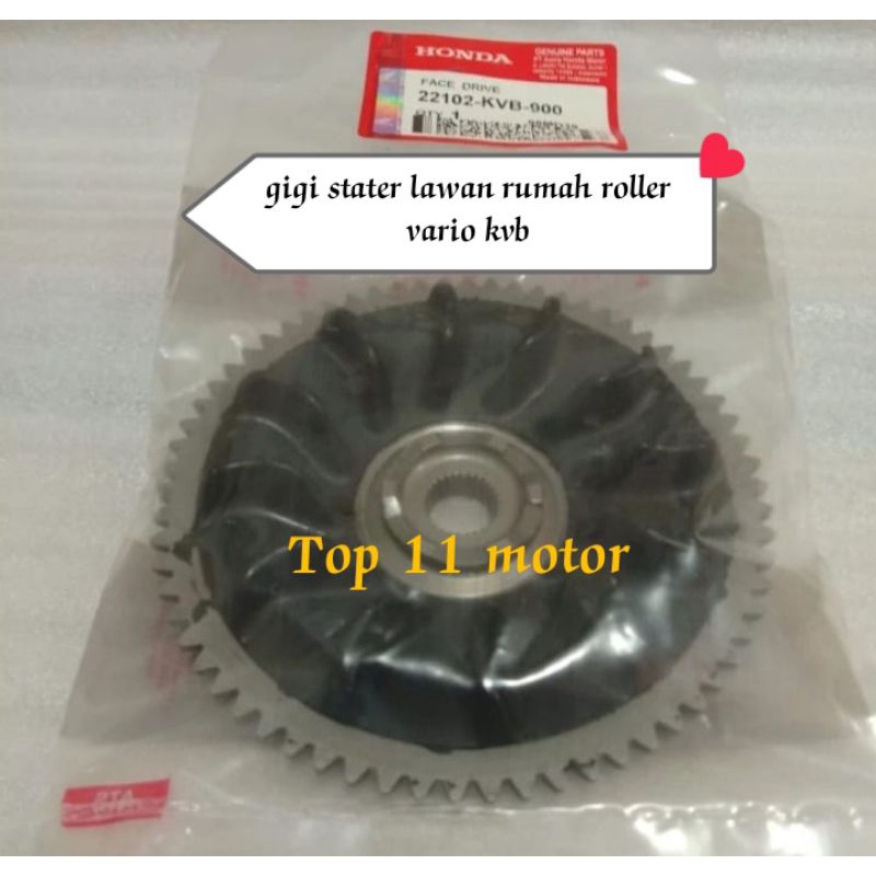 Gigi stater vario / gigi stater lawan rumah roller vario KVB