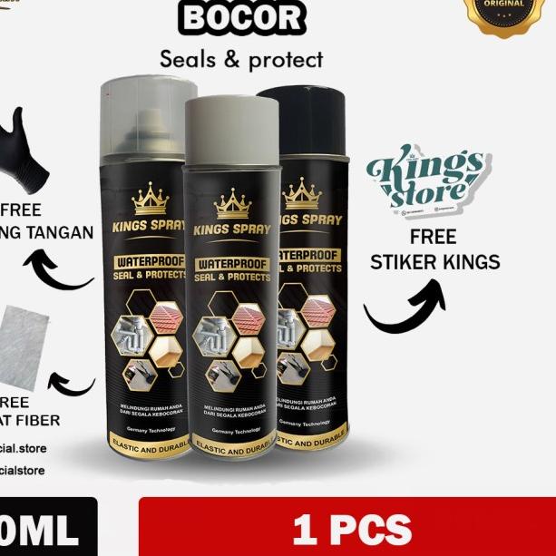 

KINGS SEALENT SPRAY - ATAP ANTI BOCOR - SATUAN (1PCS) - AQUA SPRAY - Putih