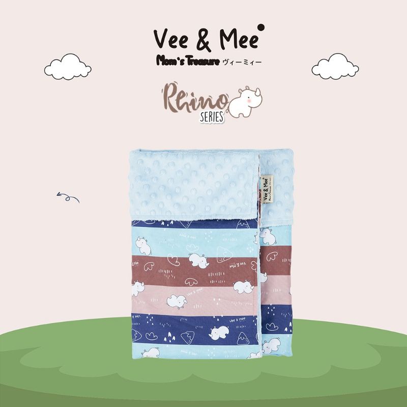 Vee&amp;Mee VMB5010 Baby Blanket Minky Rhino Series