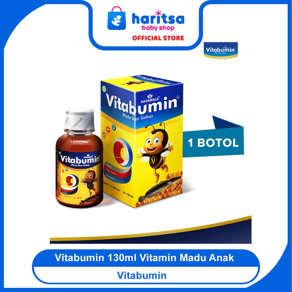 Vitabumin Madu Ikan Gabus Madu Albumin Anak - 130ml