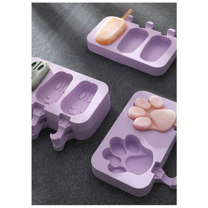 Cetakan Es Krim Silicone Puding Cokelat Stik Popsicle karakter Ice Cream Mold  Terlengkap