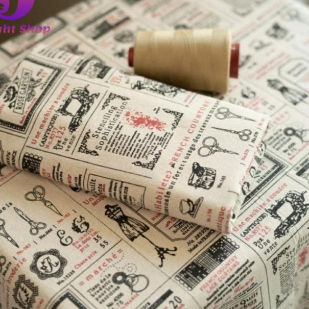 Alas Foto Kain Motif Kayu Koran Wood Newspaper Napkin Cloth - Letter