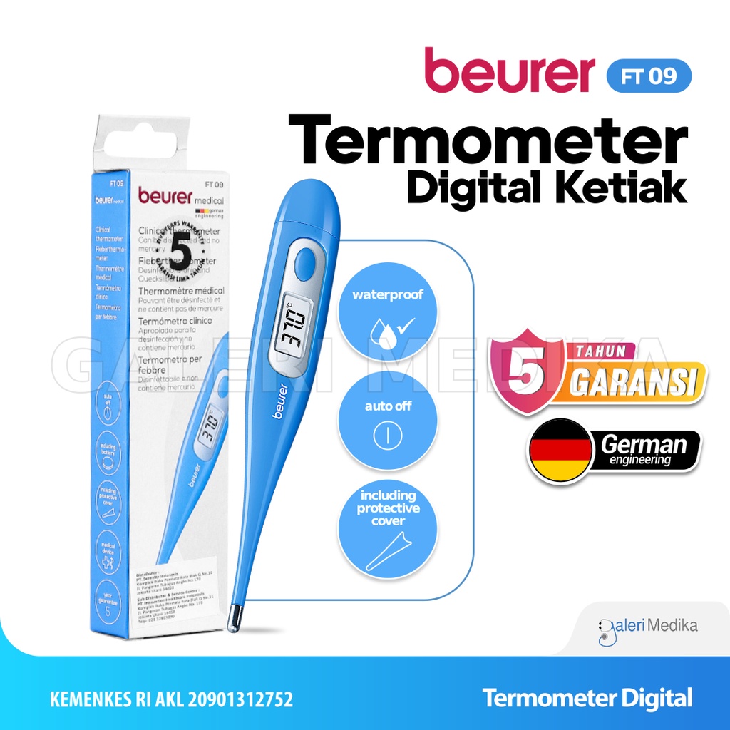 Termometer Digital Beurer FT 09 / FT-09 / FT09 - Termometer Anak / Bayi / Dewasa