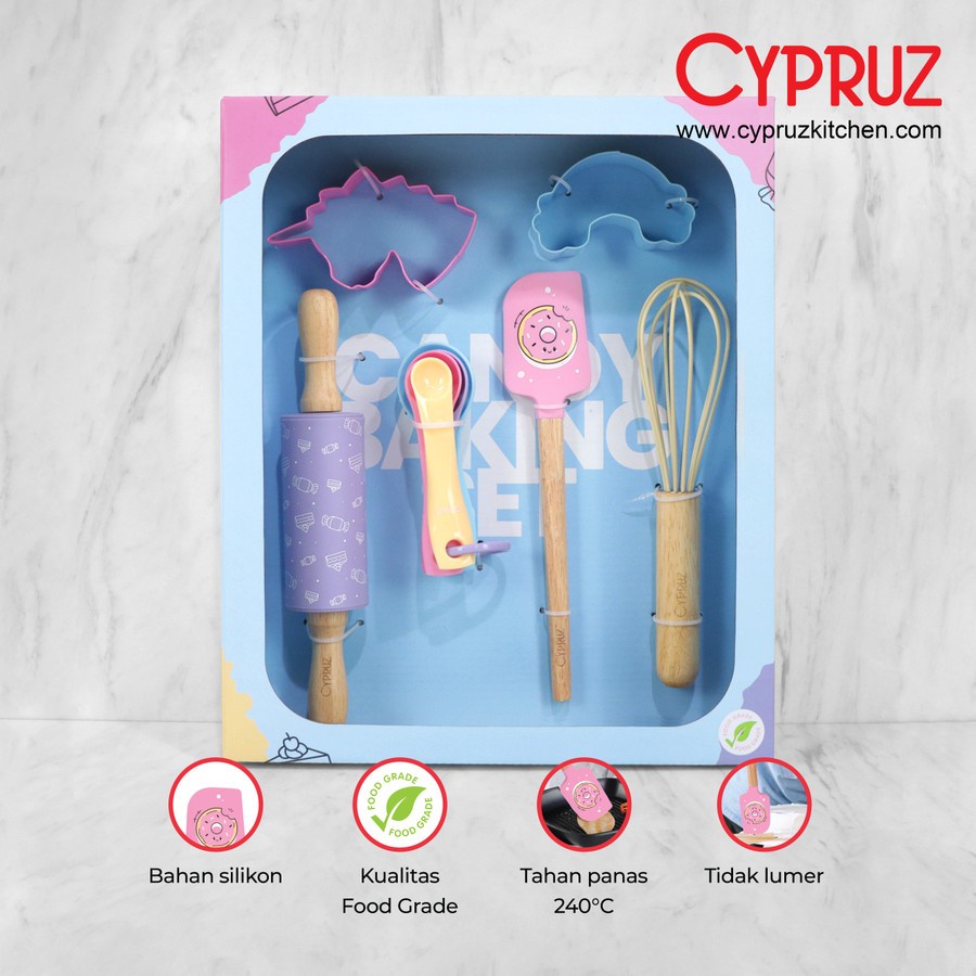 Cypruz AK-1112 Utensil Candy Baking Silicone Set 10 PCS