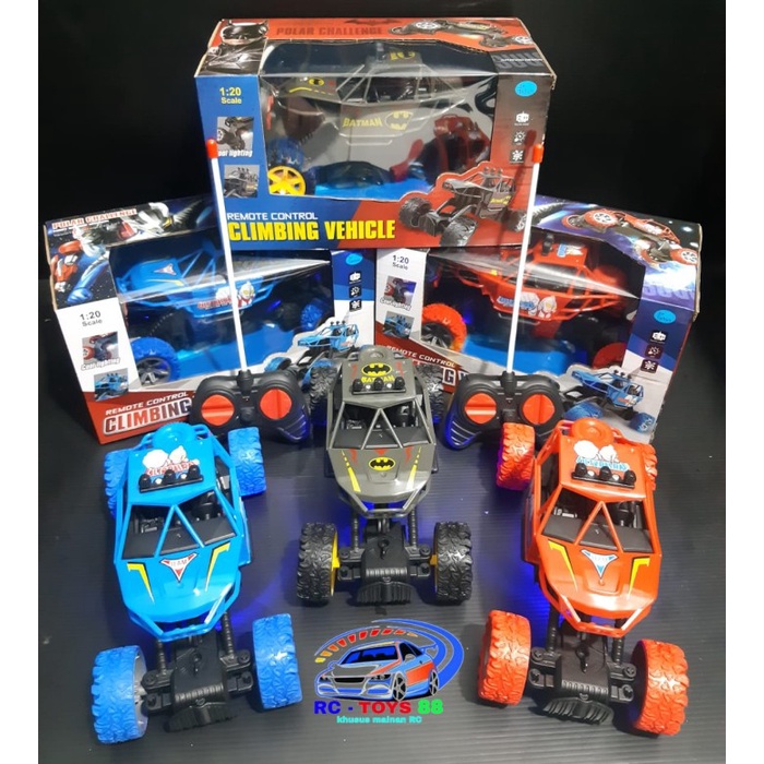 Mainan Anak Mobil Remote Control R C climbing VEHICLE Batman Ultraman