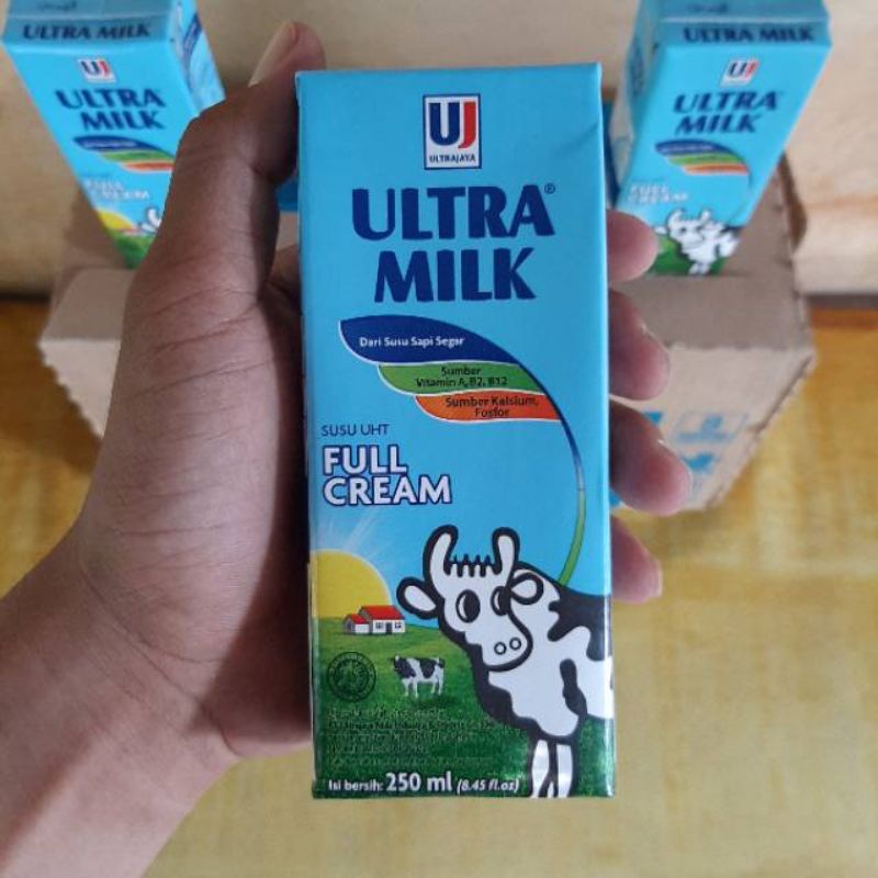 

SUSU ULTRA MILK UHT FULLCREAM 250ML ISI 24 PCS