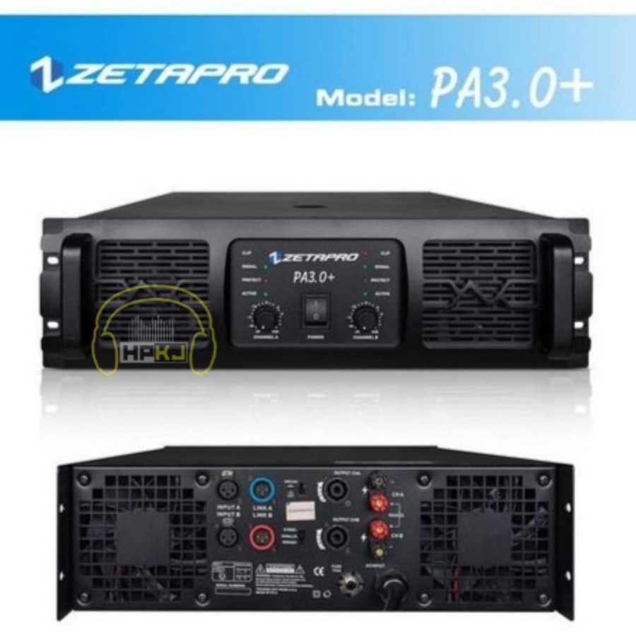 POWER AMPLIFIER ZETAPRO PA 3.0+ Power Ampli Zetapro  PA 3.0 +