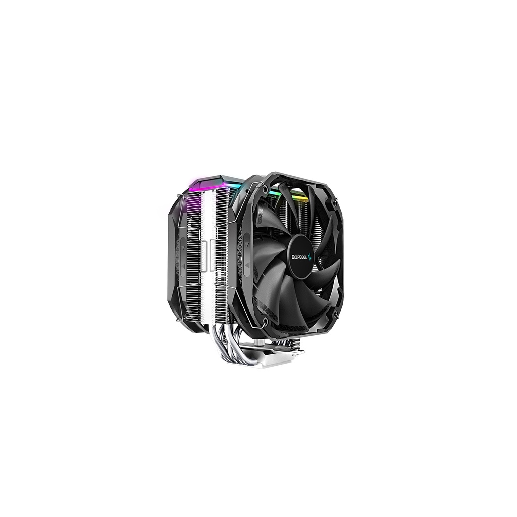 CPU COOLER DEEPCOOL AS500 PLUS ARGB DUALFAN 2x14cm Universal Socket