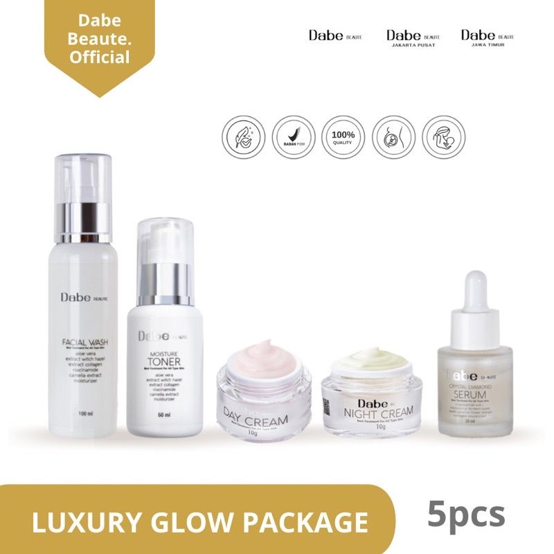 Dabe Beaute Luxury Glow Package (Paket Basic+Serum Diamond)