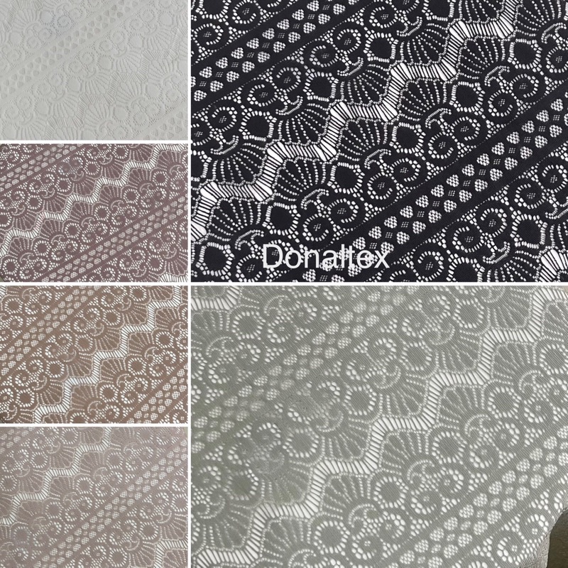 Kain Kebaya Brokat Kain Brokat Salur Motif Ombak Wave