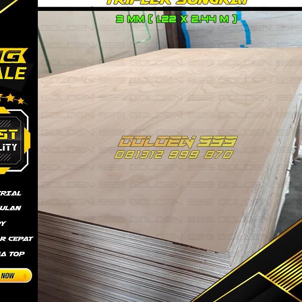 Triplek 3mm sungkai pelikan / /  - Sungkai pelikan