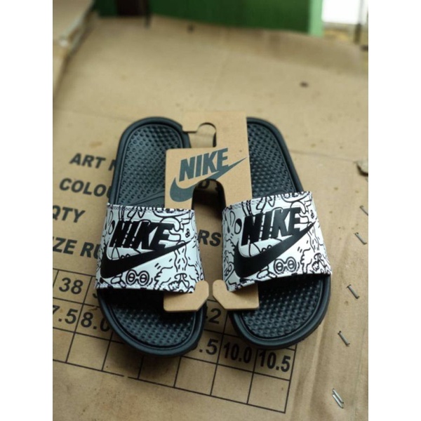 Sandal Nike Benassi Swoosh Woman, Sandal nike Slide, Sandal Wanita Nike slide Sendal Slop Wanita