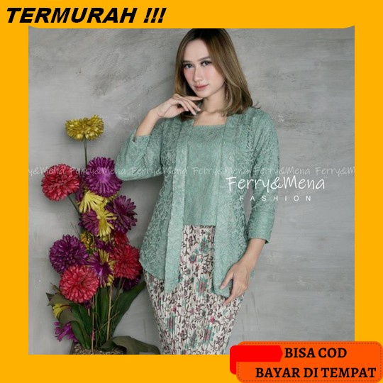 Set Kebaya Wisuda Remaja/Baju Pesta Kondangan/Kebaya Akad Nikah/Seragam Pagar Ayu/Kebaya Tunangan/Ko