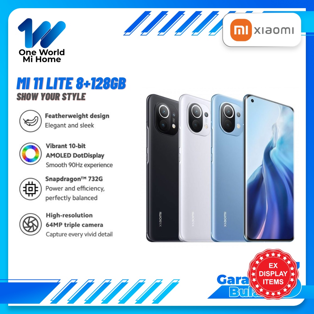 EX DISPLAY Xiaomi Mi 11 Lite (8+128GB) HP ONLY