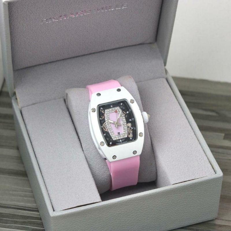 Jam Tangan Wanita RM Richard Mile Ladies Tali Pink - Jam Tangan Wanita Super Mewah Dan Elegan