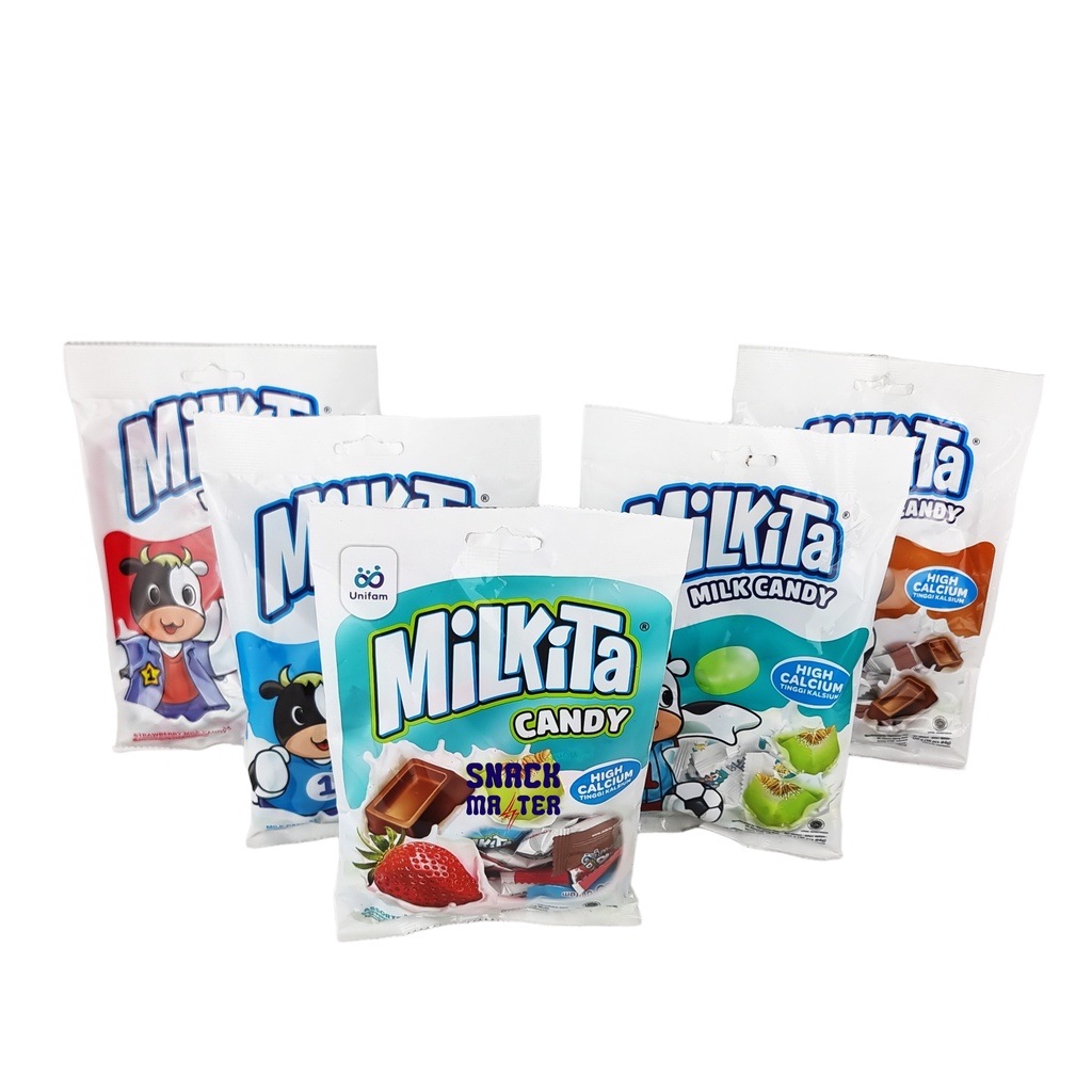 

Milkita Milk Candy Premium - Netto 120 gram (Isi 30 pcs x 4 gr )