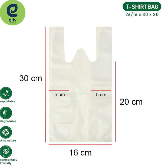 

Kantong Plastik Singkong Polos (Small) / Cassava Bag BIODEGRADABLE