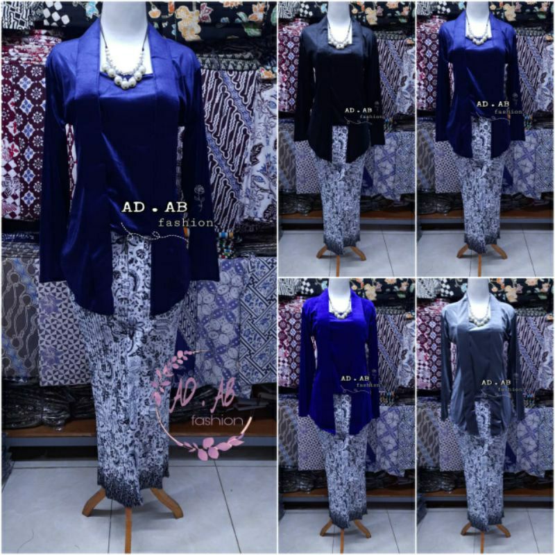 Kebaya Bludru Kutubaru // Kutubaru Bludru Polos // Kebaya Kutubaru polos