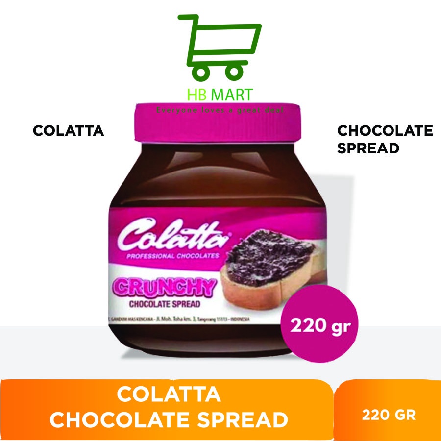 

Colatta Crunchy Chocolate Spread Selai Coklat Butiran 220 gr Termurah