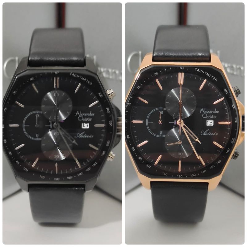 JAM PRIA ALEXANDRE CHRISTIE 6648 MC KULIT ORIGINAL GARANSI 1TAHUN