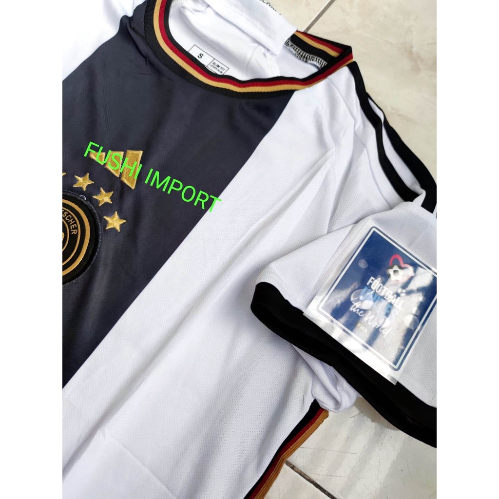 Jersey Baju Bola Jermann Home Full Patch EURO 2022 2024 Grade Ori