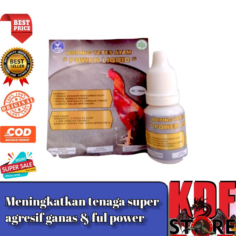 Doping Ayam DOPING TETES AYAM POWER LIQUID TENAGA SUPER BAHAN HERBAL ALAMI