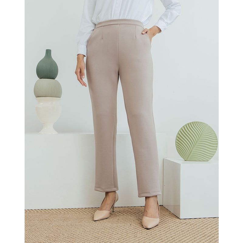 Celana Wanita /tailor pants geulis.id/ ready Xl grey celana panjang