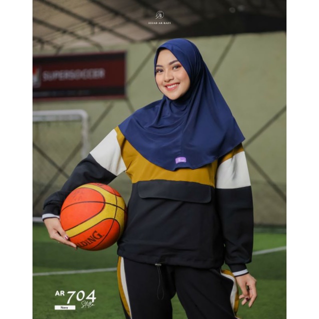 COD Hijab sporty terbaru✔️ Jilbab olahraga kerudung sport bergo instan ArRafi AR 704 ori krudung ola