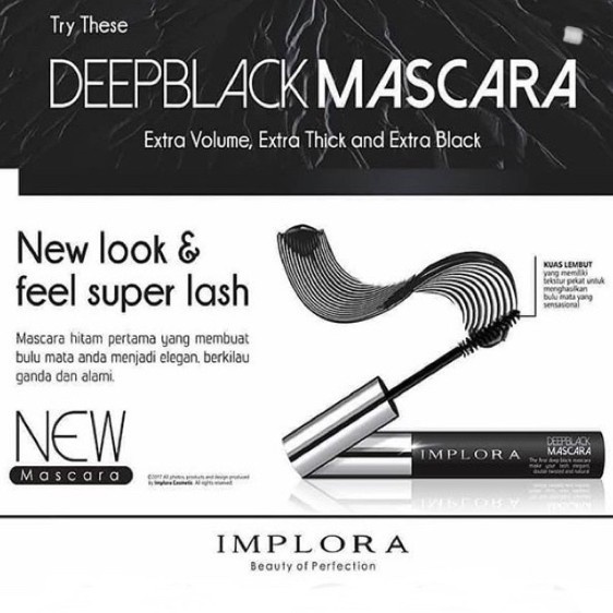 IMPLORA Deep Black Mascara Black BPOM | Maskara Implora