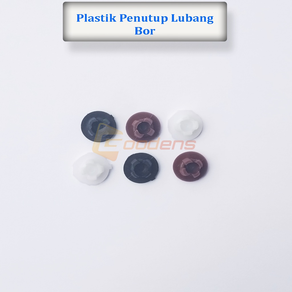 Plastik penutup lubang bor / sekrup isi 10pcs