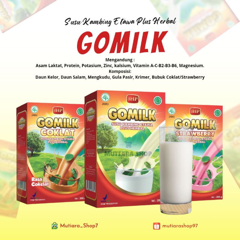 

GOMILK SUSU KAMBING ETAWA PALING BEST SELLER 200 GRAM