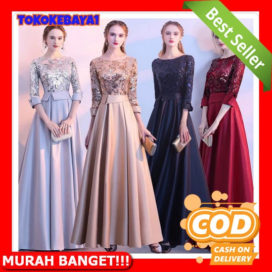 Dres Wanita Viral Cewek Natal Natalan Import Brukat Terbaru Kekinian Dewasa Dress 2022 Murah Dress V