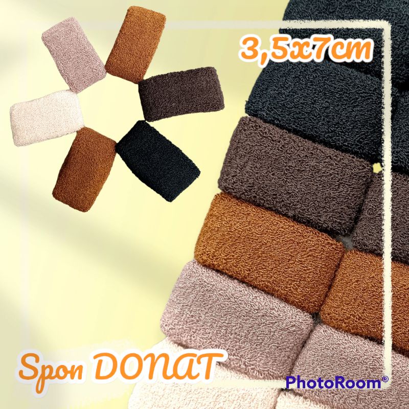 IKAT RAMBUT TALI RAMBUT SPON DONAT 3,5X7CM TES