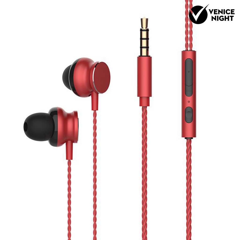 (VNEP) (Berkabel) Universal Heavy Bass In-ear Earphone Noise Reduction Earbud dengan Mic