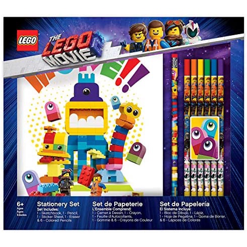 LEGO The Movie 2 - 52305 Stationery Set Duplo Monsters Office School Sketchbook Pencil Sticker Drawi