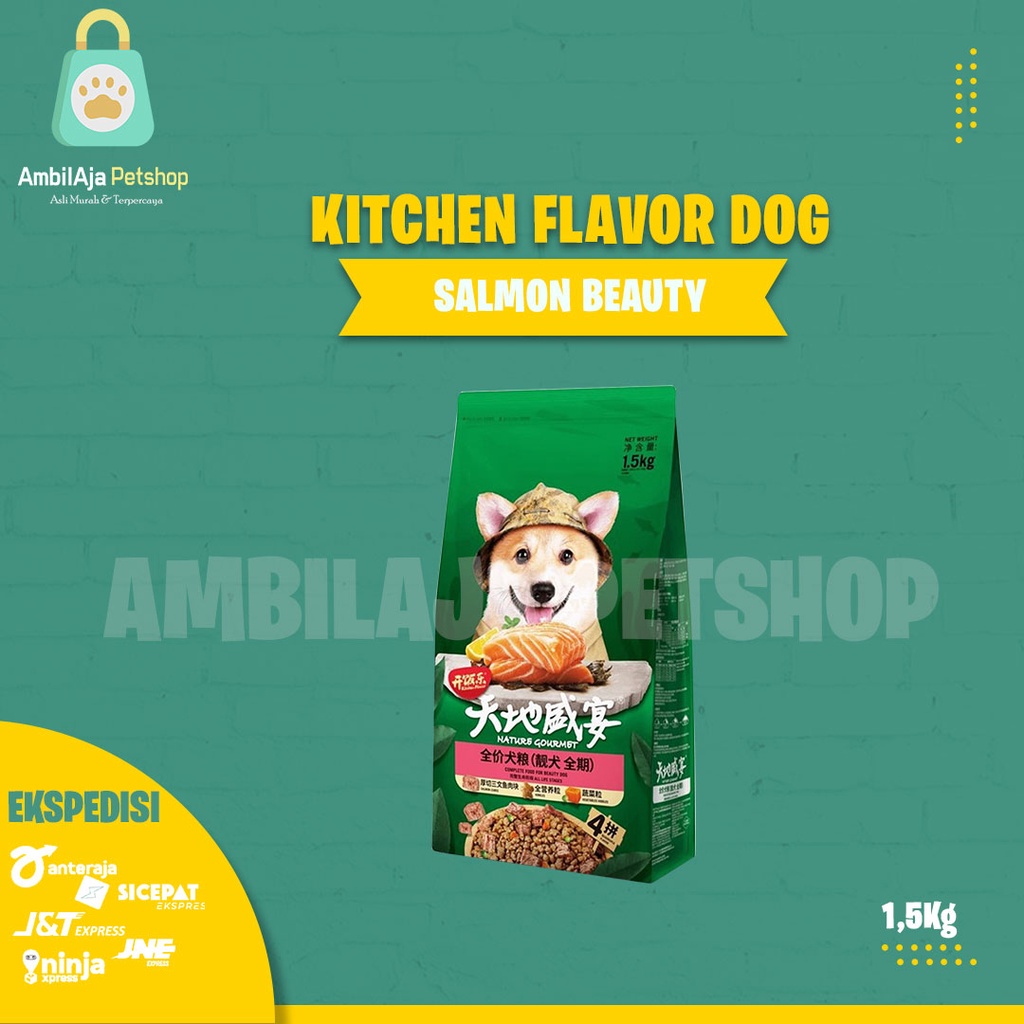 Makanan Anjing Kitchen Flavor Nature Gourmet All variant Dog Food 1,5kg